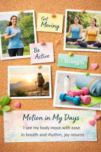 Fitness and Activity Goals Vision Board